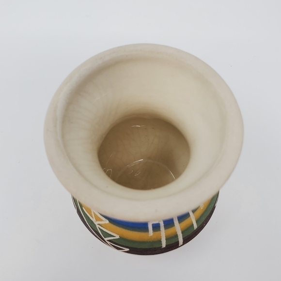VINTAGE SIOUX POTTERY AND CRAFTS SMALL VASE SIGNED NATIVE SOUTHWEST COLLECTIBLE - Picture 9 of 12